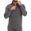 image:imageBody Glove Mens Thermal Top Warm Winter Shirt Collared Long Sleeve Thermal Undershirt for MenGrey