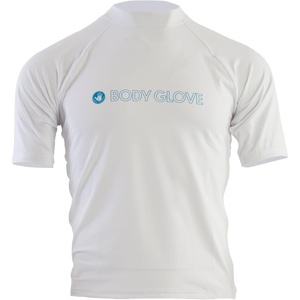 image:imageBody Glove Mens Basic Fitted Short Sleeve RashguardWhite