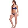 image:imageBody Glove Womens Smoothies Mika Solid Halter Triangle Bikini Top Swimsuit with Cross Tie BackSmoothies Midnight