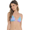 image:imageEvelyn Fixed Triangle Bikini Top Swimsuit with Adjustable 2way Back DetailAzores Blue Leaf Print