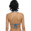 image:imageEvelyn Fixed Triangle Bikini Top Swimsuit with Adjustable 2way Back DetailBlue Wave
