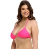 image:imageEvelyn Fixed Triangle Bikini Top Swimsuit with Adjustable 2way Back DetailBubble Gum