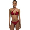 image:imageEvelyn Fixed Triangle Bikini Top Swimsuit with Adjustable 2way Back DetailCranberry