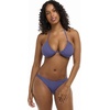 image:imageEvelyn Fixed Triangle Bikini Top Swimsuit with Adjustable 2way Back DetailIris Blue