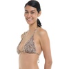 image:imageEvelyn Fixed Triangle Bikini Top Swimsuit with Adjustable 2way Back DetailPrimal Leopard Print