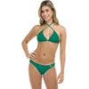 image:imageEvelyn Fixed Triangle Bikini Top Swimsuit with Adjustable 2way Back DetailViridian Green