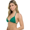 image:imageEvelyn Fixed Triangle Bikini Top Swimsuit with Adjustable 2way Back DetailViridian Green