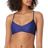 image:imageBody Glove Womens Smoothies Mika Solid Halter Triangle Bikini Top Swimsuit with Cross Tie BackSmoothies Midnight