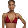 image:imageEvelyn Fixed Triangle Bikini Top Swimsuit with Adjustable 2way Back DetailCranberry