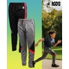 image:imageBody Glove Boys Sweatpants 4 Pack Active Performance Tricot Jogger Pants  Soft Stretch Tricot with Drawstring Waists Four Everyday Athletic Bottoms for School and PlayBlackGrey RedNavy