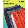 image:imageBody Glove Boys Sweatpants 4 Pack Active Performance Tricot Jogger Pants  Soft Stretch Tricot with Drawstring Waists Four Everyday Athletic Bottoms for School and PlayOrangeGreyNavyGrey