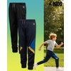 image:imageBody Glove Boys Sweatpants 4 Pack Active Performance Tricot Jogger Pants  Soft Stretch Tricot with Drawstring Waists Four Everyday Athletic Bottoms for School and PlayBlackLimeBlue Triangle