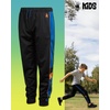 image:imageBody Glove Boys Sweatpants 4 Pack Active Performance Tricot Jogger Pants  Soft Stretch Tricot with Drawstring Waists Four Everyday Athletic Bottoms for School and PlayCharcoal Royal Panel