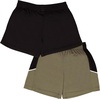image:imageBody Glove Clothes Boys 2 Pack Active Mesh Shorts  Lightweight Breathable Athletic Shorts for Kids Sizes 2T18Green  Black