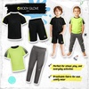 image:imageBody Glove Clothes Boys 4Piece Active Pant Set with 2 Short Sleeve Tees Jogger Pants amp Shorts Everyday Outfit Sizes 2T12Black Light Green