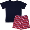 image:imageBody Glove Clothes Boys Americana 2 Pc Short Set Sizes 4 56 78  Patriotic Tee and Shorts Outfit for KidsDark Blue  Red