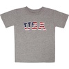 image:imageBody Glove Clothes Boys Americana 2 Pc Short Set Sizes 4 56 78  Patriotic Tee and Shorts Outfit for KidsGray  Blue