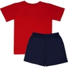 image:imageBody Glove Clothes Boys Americana 2 Pc Short Set Sizes 4 56 78  Patriotic Tee and Shorts Outfit for KidsRed  Blue