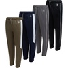 image:imageBody Glove Boys Sweatpants 4 Pack Active Performance Tricot Jogger Pants  Soft Stretch Tricot with Drawstring Waists Four Everyday Athletic Bottoms for School and PlayNavyGreenBlackGrey