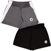 image:imageBody Glove Clothes Boys 2 Pack Active Mesh Shorts  Lightweight Breathable Athletic Shorts for Kids Sizes 2T18Gray  Dark Black