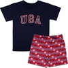 Dark Blue / Red