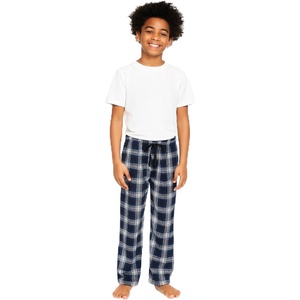 image:imageBody Glove Boys Plaid Flannel Lounge Pants Soft Sleepwear Pajama with Elastic Waist Drawstring Comfortable Pants for BoysRoyBlu