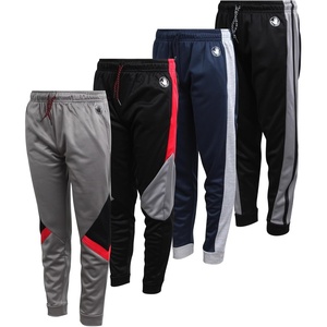 image:imageBody Glove Boys Sweatpants 4 Pack Active Performance Tricot Jogger Pants  Soft Stretch Tricot with Drawstring Waists Four Everyday Athletic Bottoms for School and PlayBlackGrey RedNavy