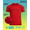 image:imageBody Glove Boys Rashguard Set UPF 50 Swim Shirt amp Bord Shorts Bathing Suit  SunBlocking Coverage with a FastDrying Feel Comfortable WaterReady Protection for Kids 514Red Short Sleeve
