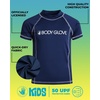 image:imageBody Glove Boys Rashguard Set UPF 50 Swim Shirt amp Bord Shorts Bathing Suit  SunBlocking Coverage with a FastDrying Feel Comfortable WaterReady Protection for Kids 514Navy Short Sleeve