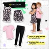 image:imageBody Glove Clothes Girls 4Piece Active Pant Set with 2 Short Sleeve Graphic Tees Jogger Pants amp Shorts Sizes 2T12Black Pink