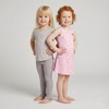 image:imageBody Glove Clothes Girls 4Piece Active Pant Set with 2 Short Sleeve Graphic Tees Jogger Pants amp Shorts Sizes 2T12Pink Gray