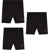 image:imageBody Glove Girls Athletic Shorts  3 Pack Soft Stretch Breathable Girls Bike Shorts  Stretch Cheer Dance Yoga ShortAll Black