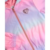 image:imageBody Glove Girls Leggings Set  3 Piece Short Sleeve Girls Shirt Full Zip Hooded Windbreaker Jacket and Girl Legging SetPink Purple Flare