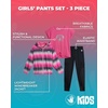 image:imageBody Glove Girls Pants Set  3 Piece Short Sleeve Tee Shirt Full Zip Windbreaker Jacket and Sweatpants Set Sizes 712PinkGreyBlack