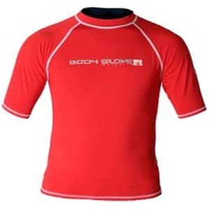 image:imageBody Glove Basic Deluxe Juniors Short Sleeve Lycra Rashguard ShirtRed