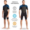 image:imageBody Glove Mens Phoenix 2mm BackZip Ss Springsuit WetsuitNavy Black