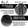 image:imageBody Glove Pro3 Womens Full Suit 32mm Black Back Zip Quadra Flex 4 Way Stretch Thermal Lightweight Performance for Surfing Bodyboarding Swimming Snorkeling and Scuba Diving34