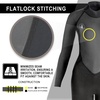 image:imageBody Glove Pro3 Womens Full Suit 32mm Black Back Zip Quadra Flex 4 Way Stretch Thermal Lightweight Performance for Surfing Bodyboarding Swimming Snorkeling and Scuba Diving34