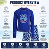 image:imageBody Glove Boys 2 Piece Swim Set Rash Guard amp Swim Trunks Sizes 412  UPF 50 Sun Protection QuickDry Lightweight Fabric for Beach and Pool Days Matching Print Stretch Comfort Fit for KidsNavy Palm Trees