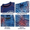 image:imageBody Glove Boys 2 Piece Swim Set Rash Guard amp Swim Trunks Sizes 412  UPF 50 Sun Protection QuickDry Lightweight Fabric for Beach and Pool Days Matching Print Stretch Comfort Fit for KidsNavyRed Swirls