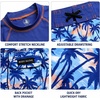 image:imageBody Glove Boys 2 Piece Swim Set Rash Guard amp Swim Trunks Sizes 412  UPF 50 Sun Protection QuickDry Lightweight Fabric for Beach and Pool Days Matching Print Stretch Comfort Fit for KidsNavy Palm Trees