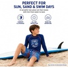 image:imageBody Glove Boys 2 Piece Swim Set Rash Guard amp Swim Trunks Sizes 412  UPF 50 Sun Protection QuickDry Lightweight Fabric for Beach and Pool Days Matching Print Stretch Comfort Fit for KidsNavyRed Swirls