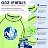 image:imageBody Glove Boys 2 Piece Swim Set Rash Guard amp Swim Trunks Sizes 412  UPF 50 Sun Protection QuickDry Lightweight Fabric for Beach and Pool Days Matching Print Stretch Comfort Fit for KidsLime Beach
