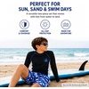 image:imageBody Glove Boys 2 Piece Swim Set Rash Guard amp Swim Trunks Sizes 412  UPF 50 Sun Protection QuickDry Lightweight Fabric for Beach and Pool Days Matching Print Stretch Comfort Fit for KidsBlackBlue Sharks