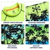 image:imageBody Glove Boys 2 Piece Swim Set Rash Guard amp Swim Trunks Sizes 412  UPF 50 Sun Protection QuickDry Lightweight Fabric for Beach and Pool Days Matching Print Stretch Comfort Fit for KidsGreen NeonPalm Trees