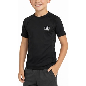 image:imageBody Glove Boys Rashguard Set UPF 50 Swim Shirt amp Bord Shorts Bathing Suit  SunBlocking Coverage with a FastDrying Feel Comfortable WaterReady Protection for Kids 514Black
