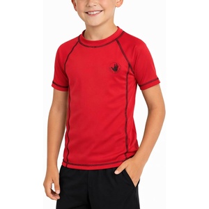 image:imageBody Glove Boys Rashguard Set UPF 50 Swim Shirt amp Bord Shorts Bathing SuitRed