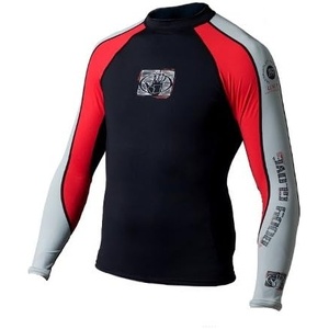 image:imageBody Glove 540 Juniors Short Arm Lycra Shirts Rash GuardSilverRedBlack