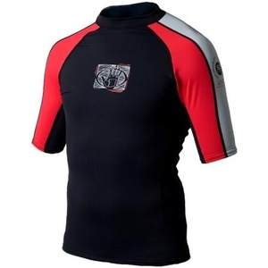 image:imageBody Glove Aura Long Arm Lycra Rash GuardSilverRedBlack