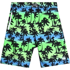 image:imageBody Glove Boys Bathing Suit UPF 50 Swim Board Shorts Quick Dry TrunksBlue Green Palm Trees